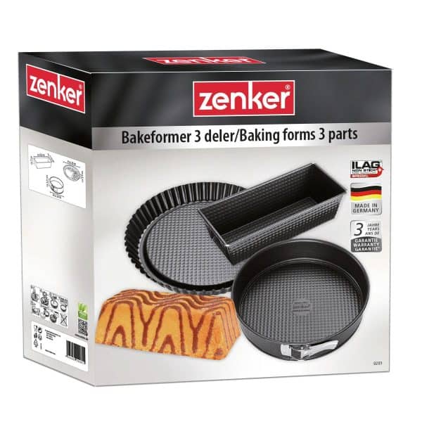 Bakeformer 3 deler – Zenker - , Bake, Kokkens Beste