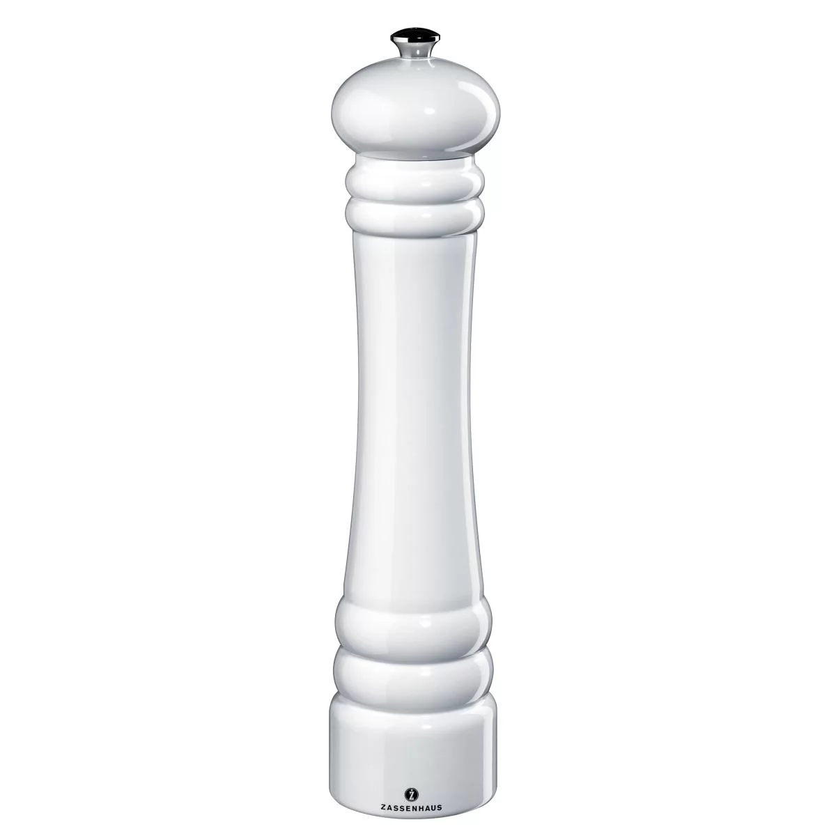 Pepperkvern hvit 30cm – Berlin - Zassenhaus, Salt og pepperkverner, Kokkens Beste