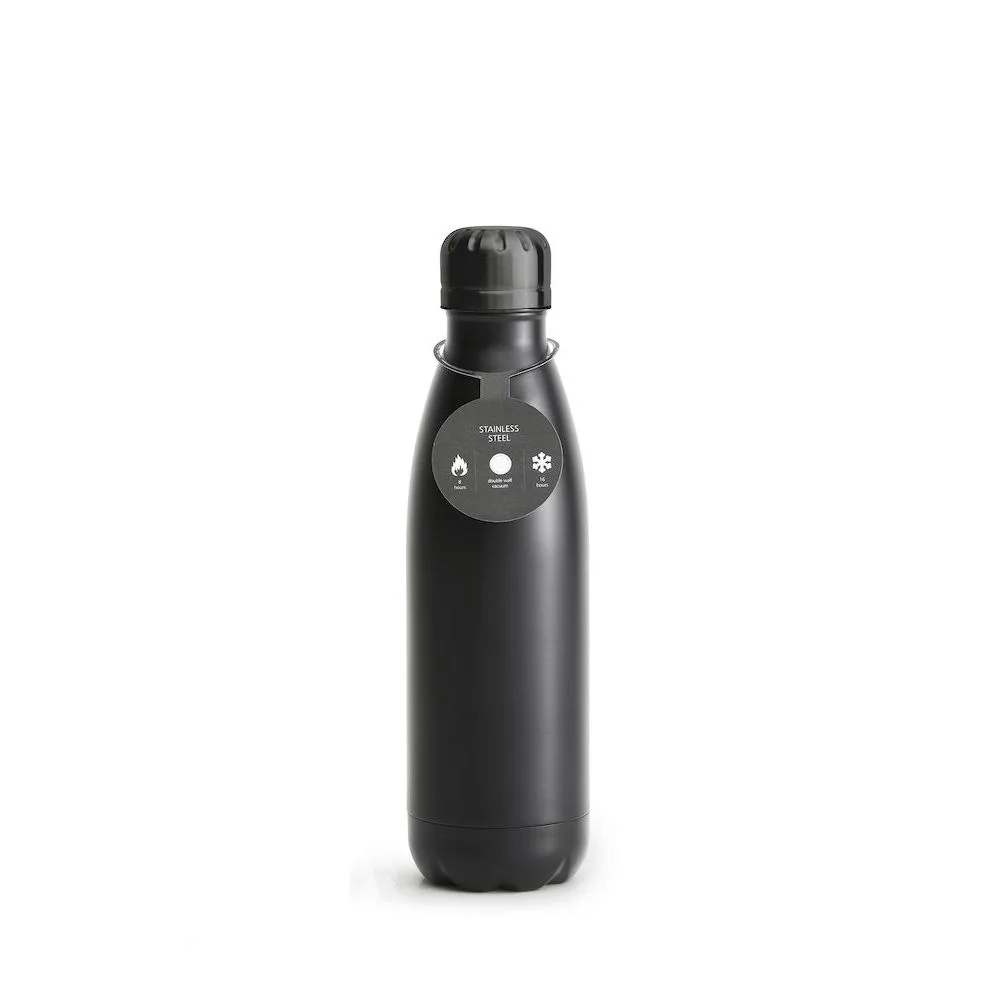 Olle Stålflaske Sort 0,5l - , Drikkeflasker, Kokkens Beste