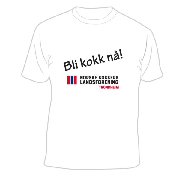 T-skjorte Bli kokk nå! NKL, NKL Profiltøy, Kokkens Beste