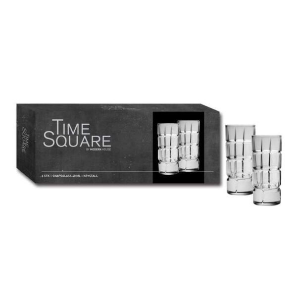 Time square Snapsglass 6pk, Glass & Krus, Kokkens Beste