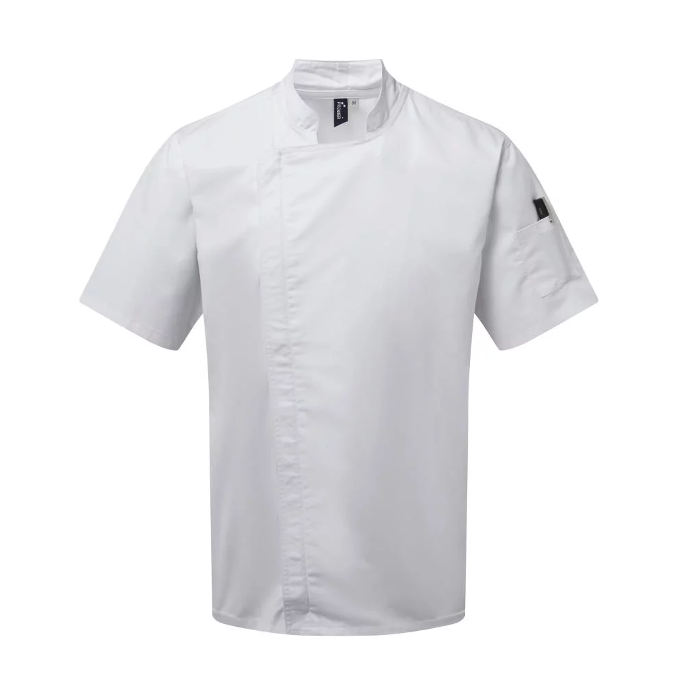 Kokkejakke Chefs zip close denim, Partner Brands, Kokkens Beste