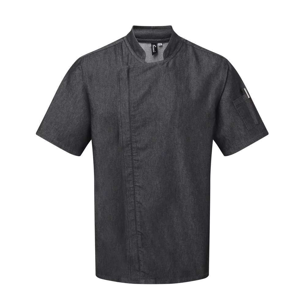 Kokkejakke Chefs zip close denim, Partner Brands, Kokkens Beste
