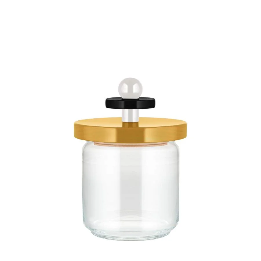 Alessi Glasskrukke gull, hvit og sort 0,75l, Oppbevaring, Kokkens Beste