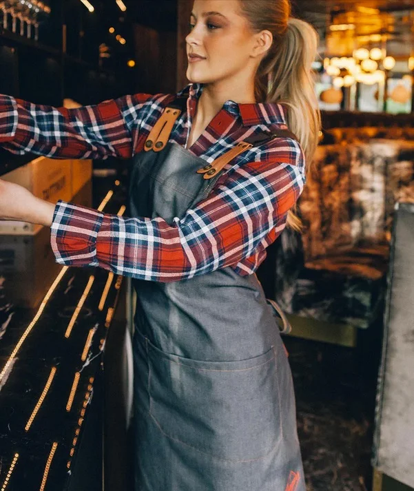 Segers Smekkeforkle Nidaros Midnattsblå denim Ca75x90cm, Smekkeforkle Segers, Kokkens Beste