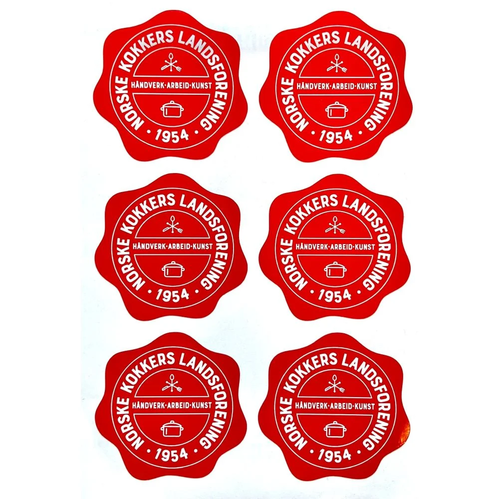 NKL klistremerker 6 stk - , NKL Rekvisita, Kokkens Beste