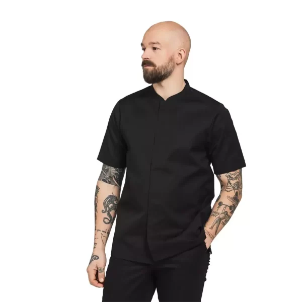 Segers Kokkeskjorte Hyme kort arm Mørk marine Unisex, Kokkejakker Segers, Kokkens Beste