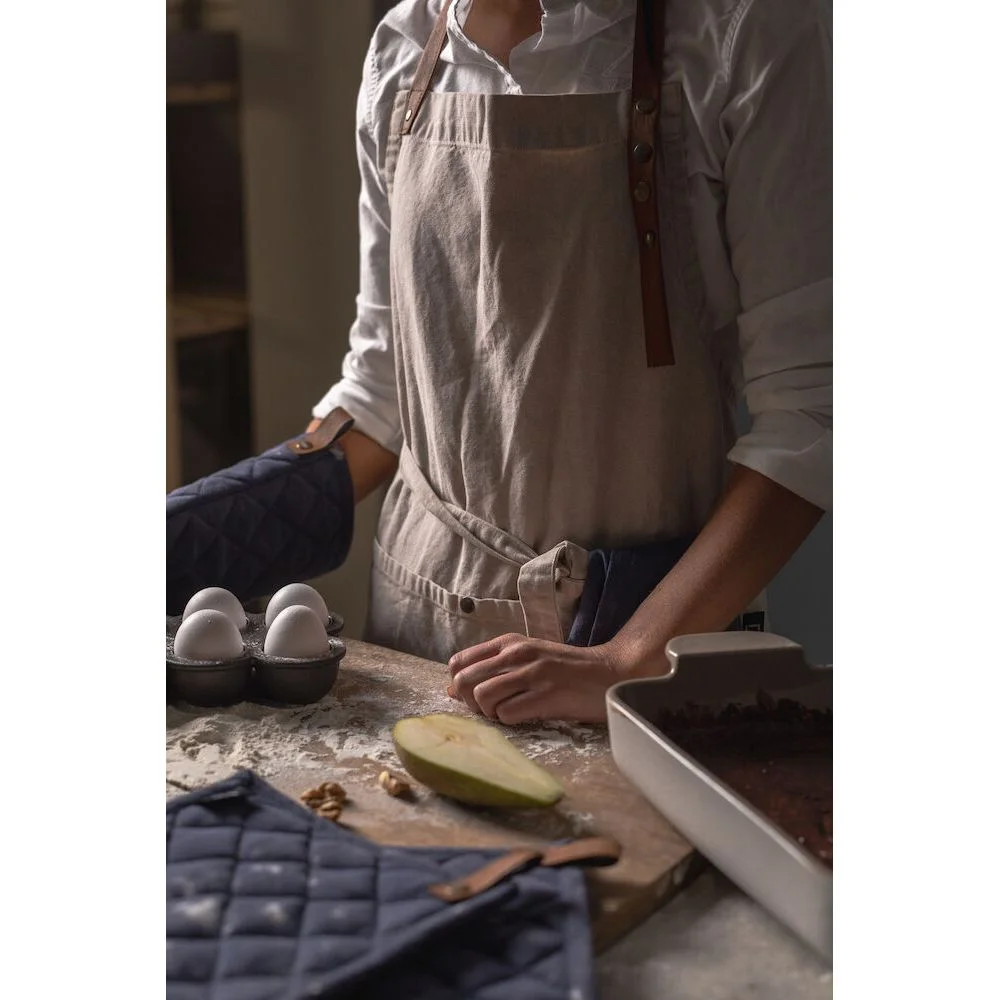 Smekkeforkle 100×65 cm Grå – Kosta Linnewäfveri, Partner Brands, Kokkens Beste