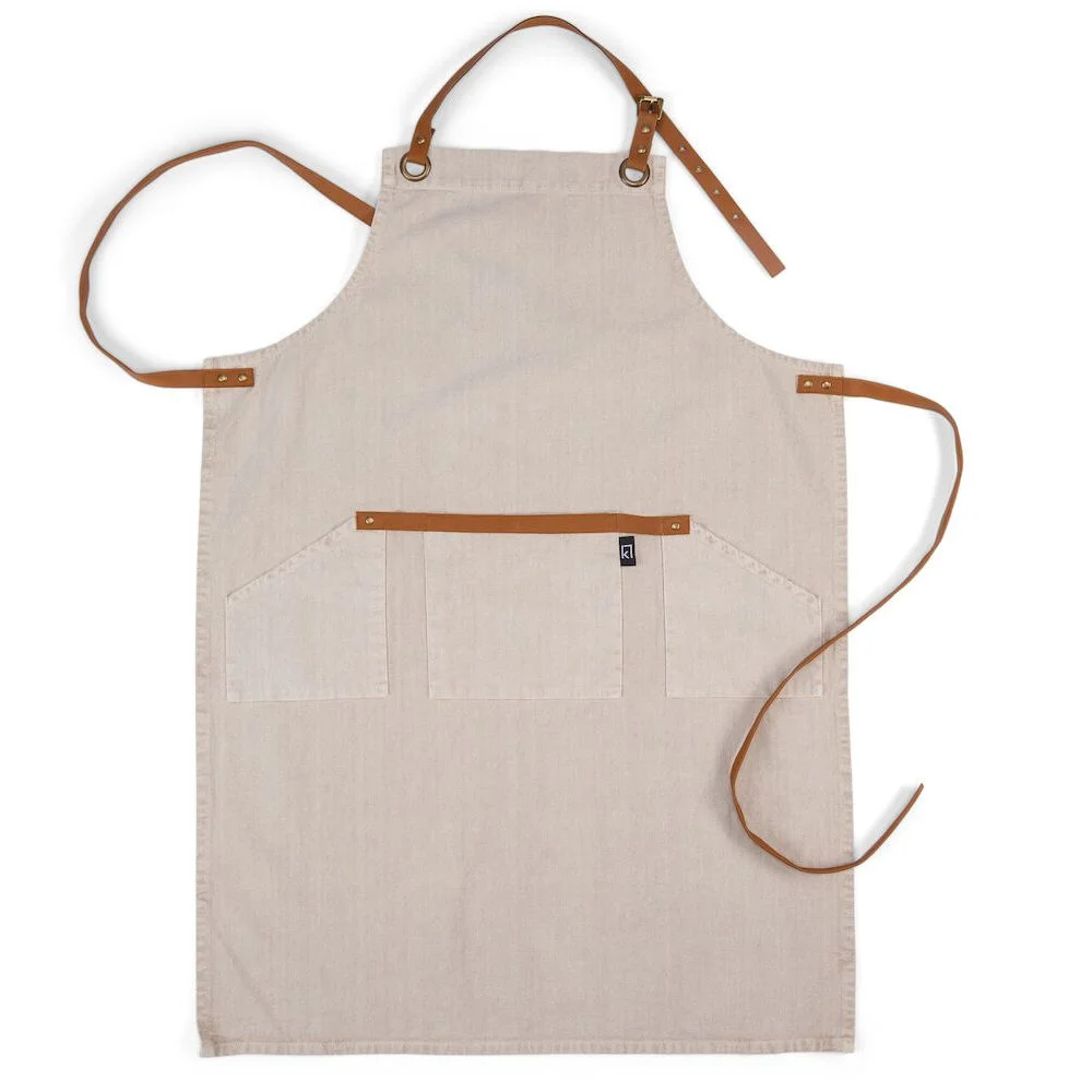 Smekkeforkle 100×65 cm Sand – Kosta Linnewäfveri, Partner Brands, Kokkens Beste