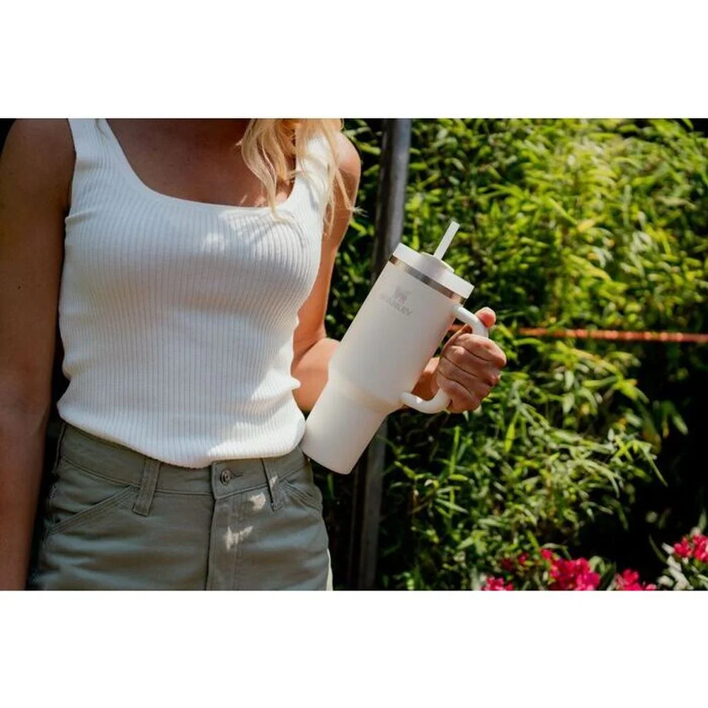 Stanley – Quencher – Termoflaske – 1,18 l Hvit, Termokrus/kopp, Kokkens Beste