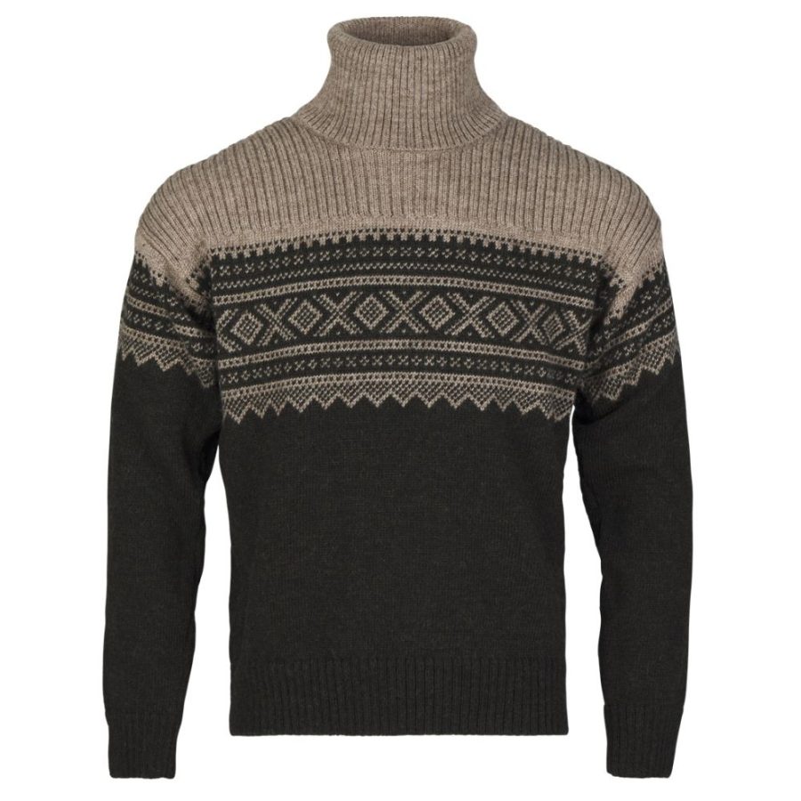 Bråtens Marius Genser Grønn/ beige (Kopi), Bråtens Gensere, Kokkens Beste
